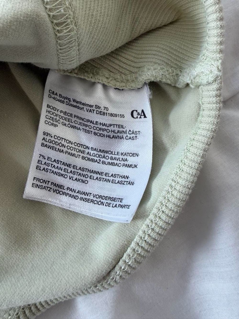 Sage Green Ribbed Structured Crop Tank - Picture 4 of 4